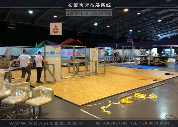 模塊展臺現場搭建