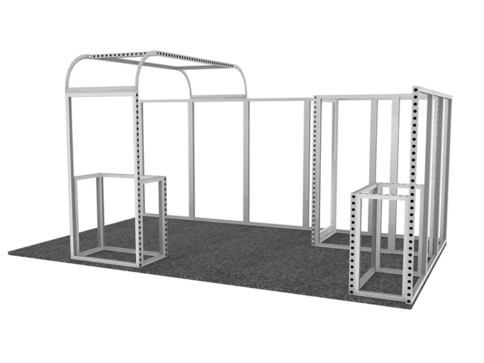 環保展臺框架節構圖