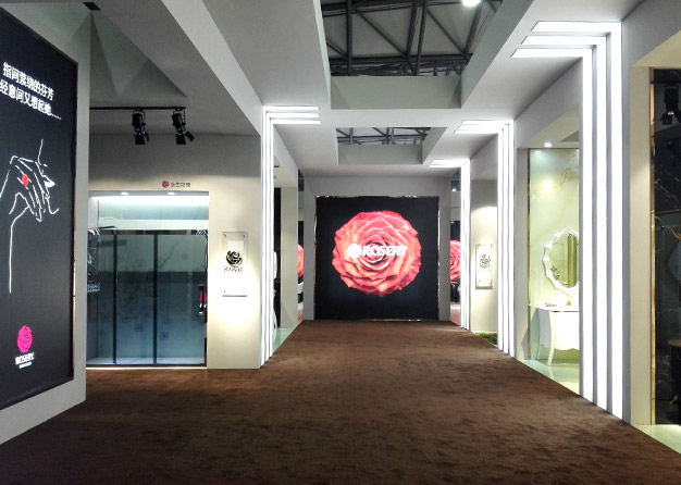 玫瑰島衛浴展臺搭建