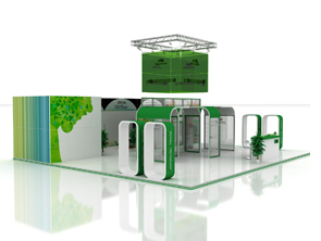 120平米環保展臺搭建
